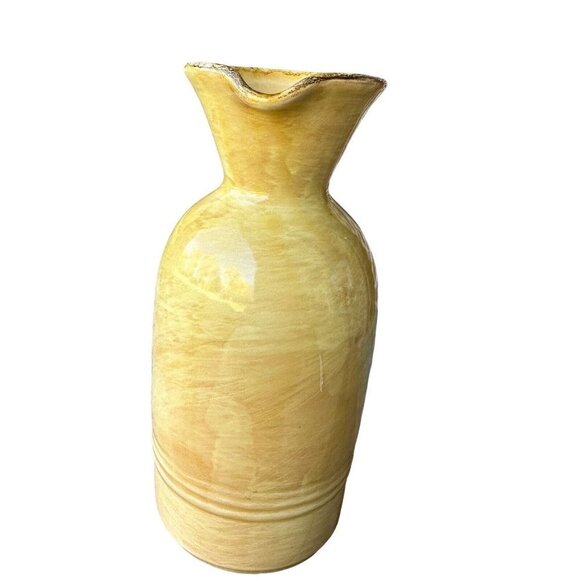 VTG Terrecotte Lotti Drink Pitcher 8" Italian Terracotta Wine Water Jug Yellow - Picture 3 of 12